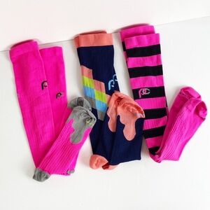Pro compression socks 3 Pairs Bright Colorful L/XL